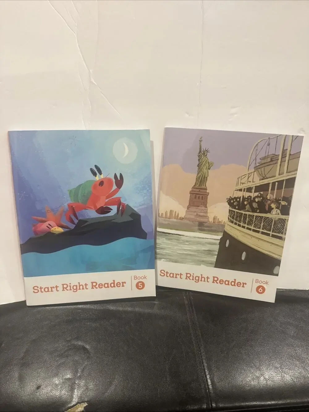 Lot of 2 Start Right Reader Books 5 6 Early Reading Homeschool Classroom Text